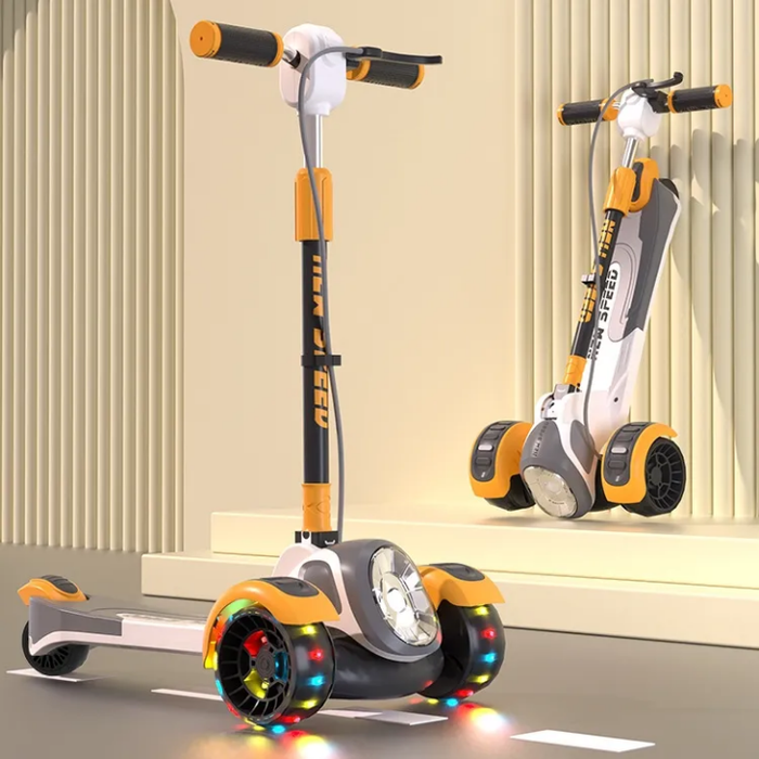 Foldable kids scooter with brake pedal Scooter bike for children big 3