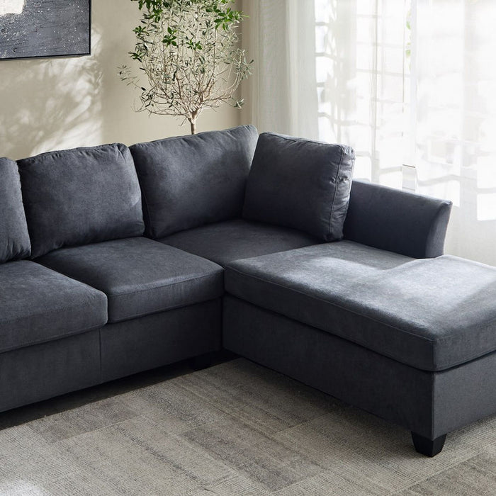 4-Seater Reversible Corner Fabric Sofa