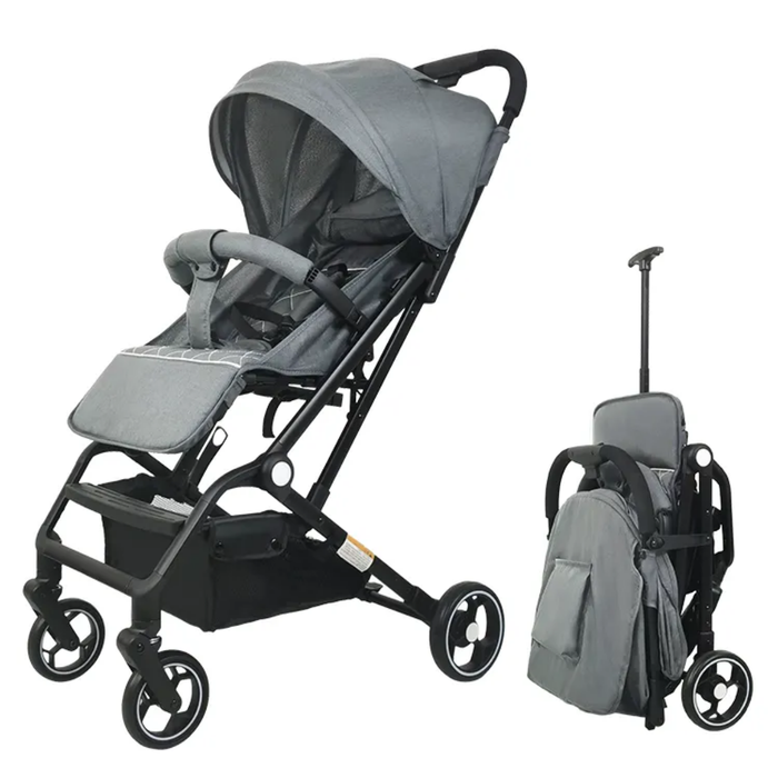 Portable Small Detachable Pull Rod Baby Stroller with Beds & Cribs Ordinary Carriage for Infants