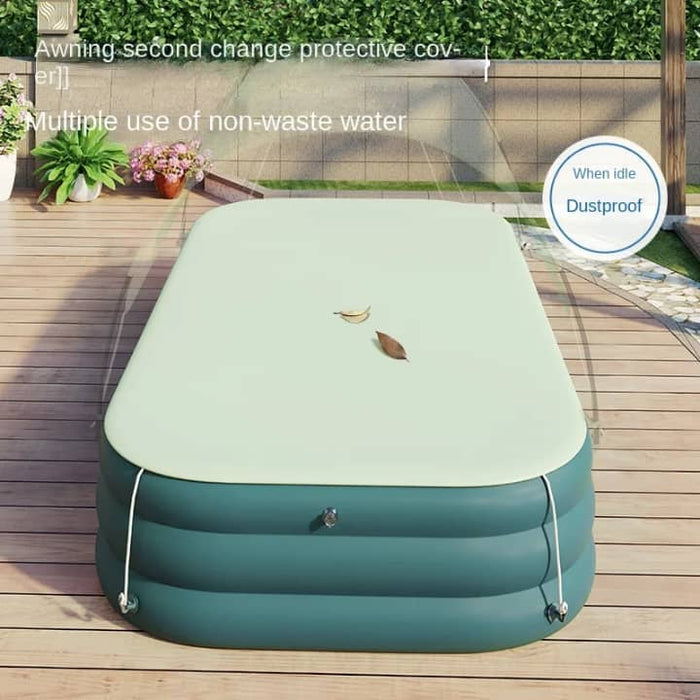 Swimming Pool with Sunshade Canopy