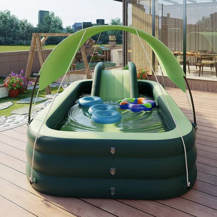 Swimming Pool with Sunshade Canopy