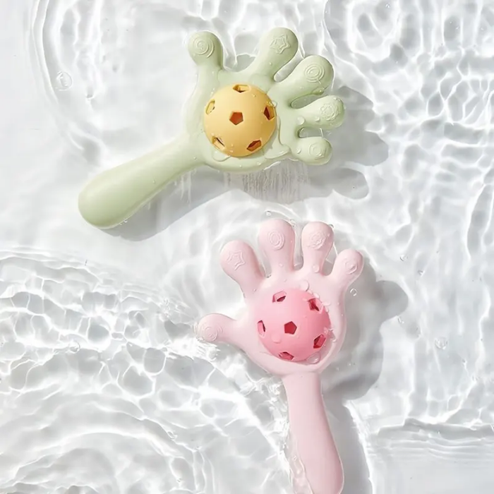 Baby Silicone Tooth Grinding Toy Comfort Mouth Desire Period Baby Tooth Grinding Toys Safe Material Shake Ring Toy