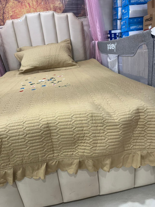 3pcs Embroidery Bed Cover Set