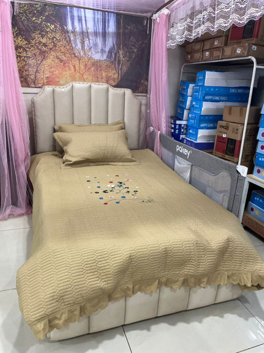 3pcs Embroidery Bed Cover Set