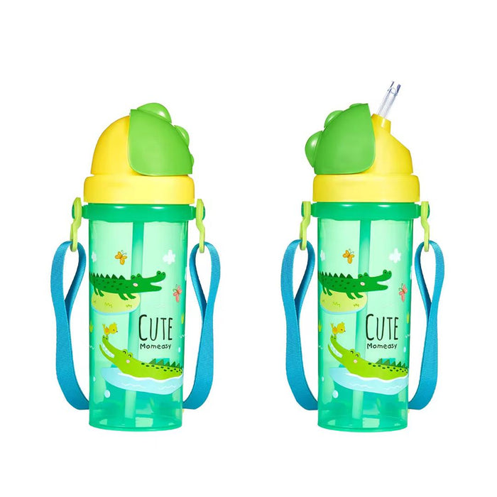 450ml Non-Spill Kids BPA-Free Anti-Choking Straw and Strap Functional Multifunction Design Water Sport Cup