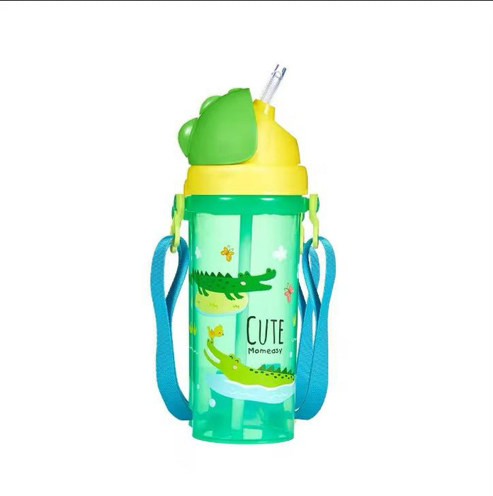 450ml Non-Spill Kids BPA-Free Anti-Choking Straw and Strap Functional Multifunction Design Water Sport Cup