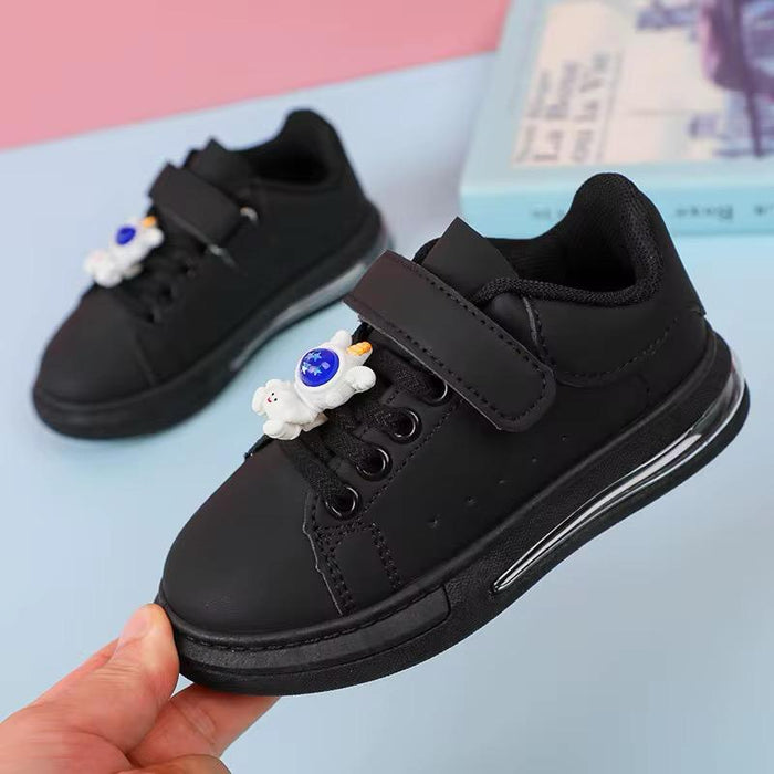 Baby Shoes Girls White Shoes Baby Toddler Shoes Korean Style Soft Bottom Kindergarten Boys 2024 Spring and Autumn New Fashion
