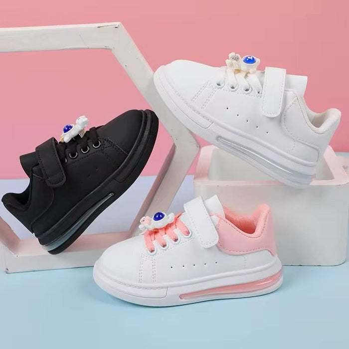 Baby Shoes Girls White Shoes Baby Toddler Shoes Korean Style Soft Bottom Kindergarten Boys 2024 Spring and Autumn New Fashion