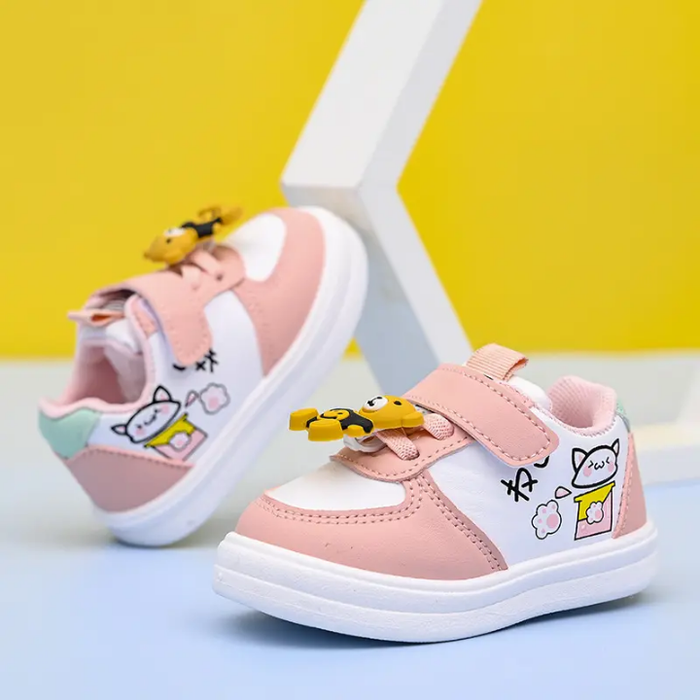 Children Cricket Shoes Autumn New Baby Walking Shoes Boys and Girls Leather Baby Little White Shoes