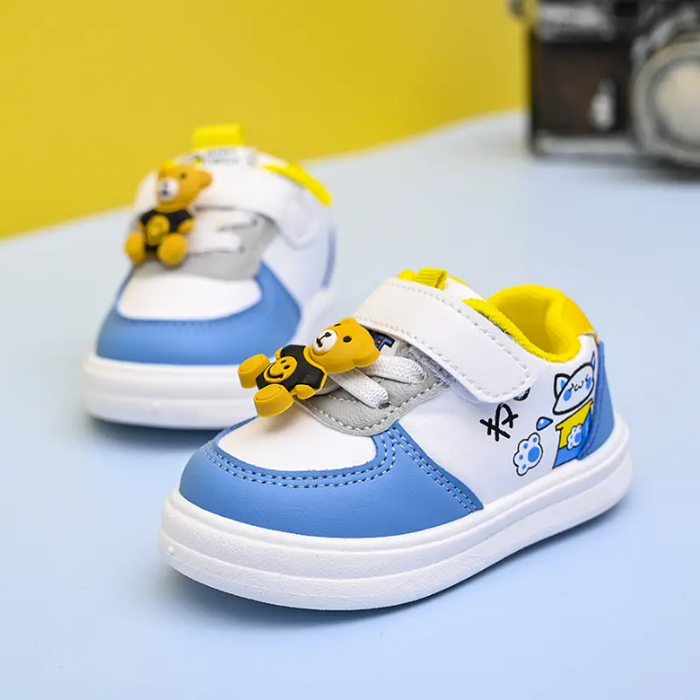 Children Cricket Shoes Autumn New Baby Walking Shoes Boys and Girls Leather Baby Little White Shoes