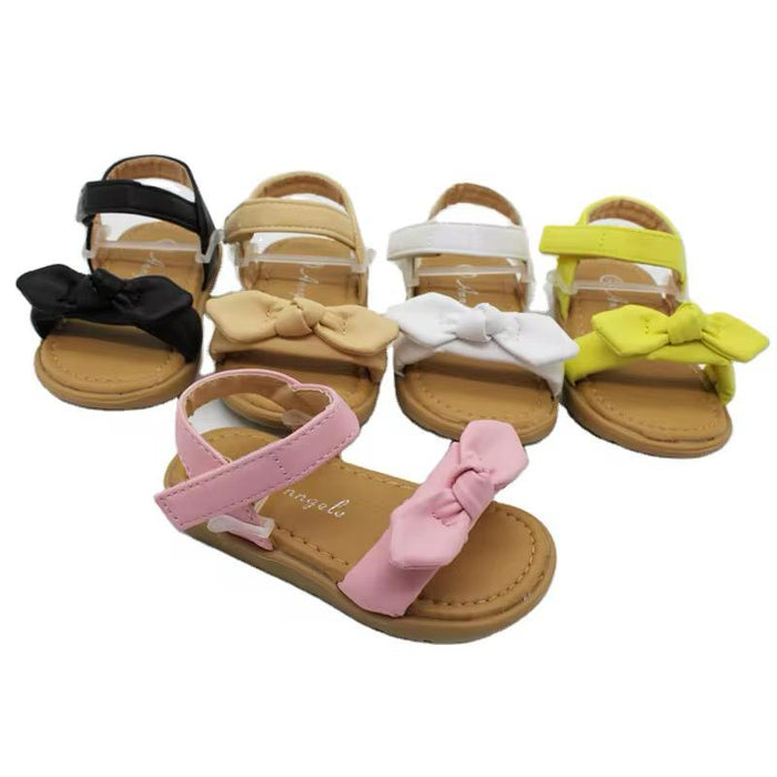 Summer Children's Sandals Female Princess Shoes Open Toe Beach Spotted Bow Soft Soled Baby Toddler Shoes