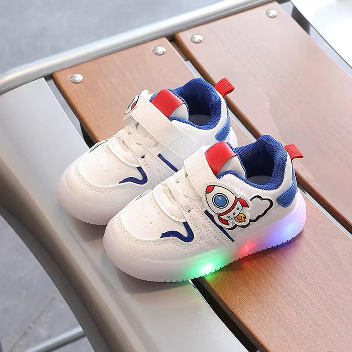 Conyson Led Light Board Shoes Walking Shoes High Quality Non Slip Autumn Spring Boys and Girls Fashion Cartoon Kids Shoes