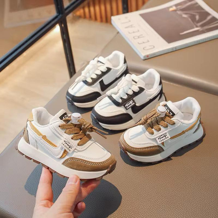 Spring New Desgin Fashionable Children's Cheap Sports Shoes Kids Girls Casual Shoes Toddler Boys Versatile White Shoes