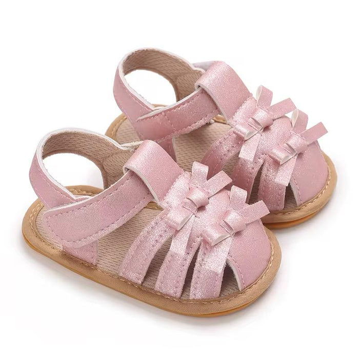 Girls Kids White Shoes Kids Summer Genuine Leather White Ventilation Sandal