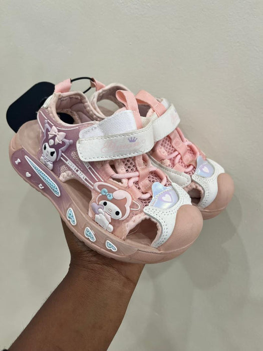 2025 New Hot Sale Summer Kids' Outdoor Sandals Non-Slip Soft Sole Princess Beach Shoes Cartoon Slippers for Girls