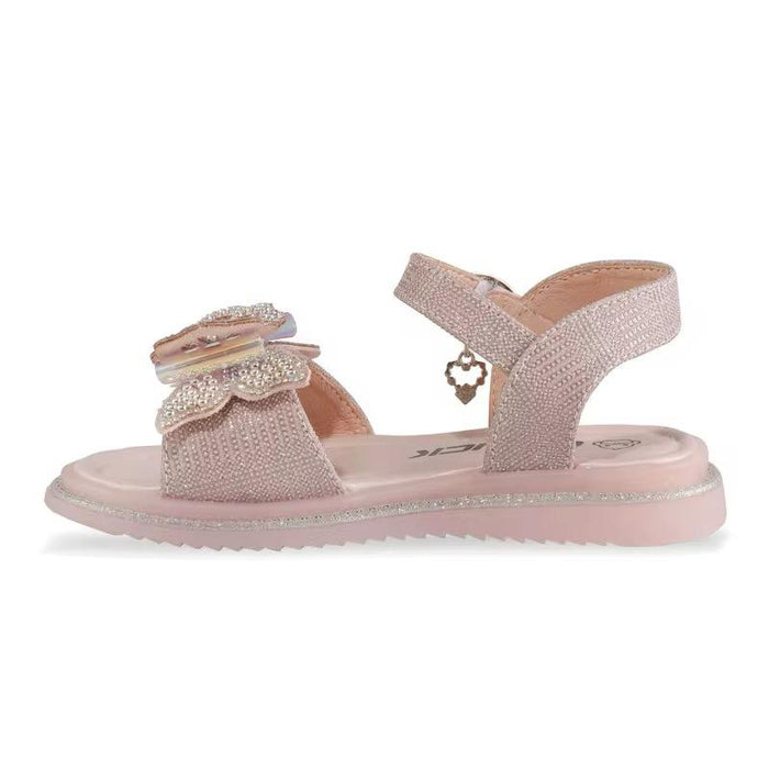 Fashion Crystal Kids Princess Bow Design Slide Sandals Shiny Cute Children Girls Jelly Sandals Shoes