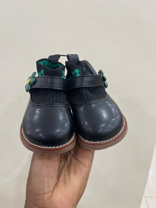 Baby Girls Kids White Loafers Toddler Knitted Lace Flowers Ankle Dress Shoes for Birthday Party