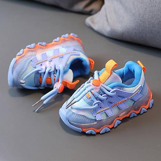 Autumn Kids Outwear Shoes Mesh Lighting Casual Baby Boy Girl Sneakers Shoes
