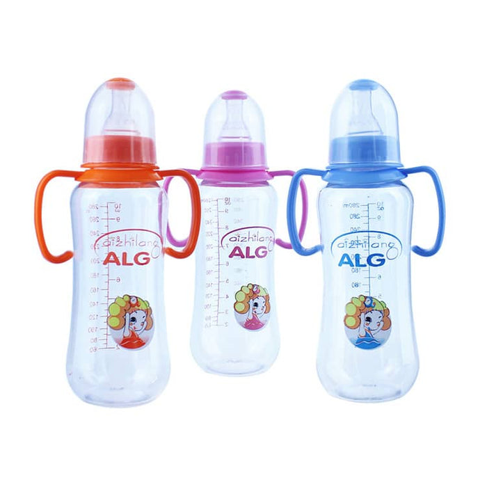 New Born Gift Set 3pcs Pack PP/PC Baby Bottle 150 mL 260 mL Funny Baby Feeding Bottle