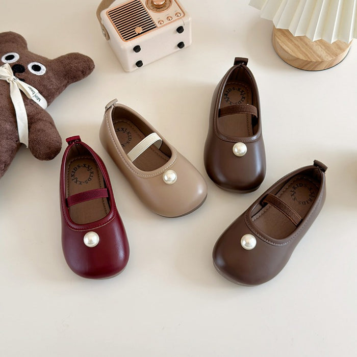 Pearl Girls’ Leather Shoes