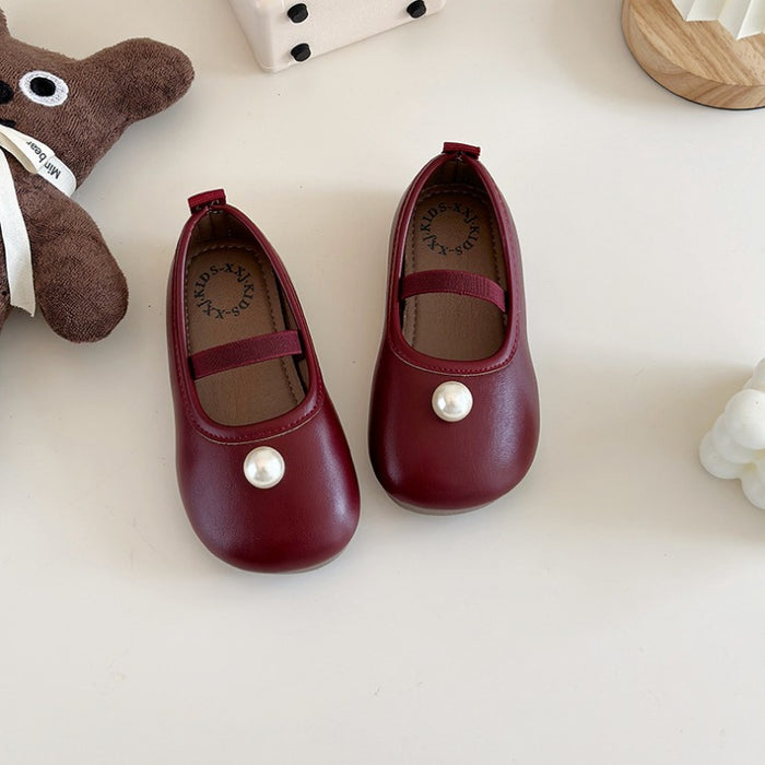 Pearl Girls’ Leather Shoes