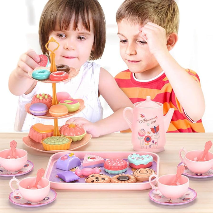 Dessert Station Toy Simulation Afternoon Tea Toys Girl Pretend Play House Toys