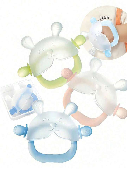 BPA Free Silicone Baby Teether Gloves Anti Drop Wrist Hand Teether Care Gums Anti-eating Hand Molar Baby Accessorie