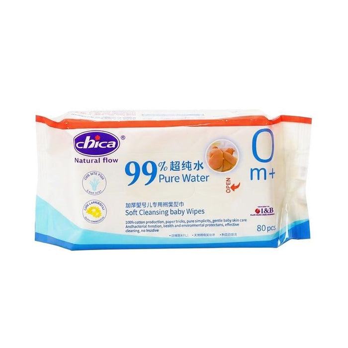 99% Pure Water Soft Cleansing  Baby Wet Wipes 80pcs