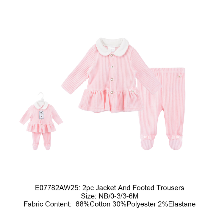 Toddlers Girl 2 Piece Top And Bottom Set, Pink