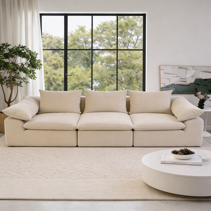 Cloud Comfort Modular Sofa | 3 Seats | Modern Lounge Sofa | Rollé