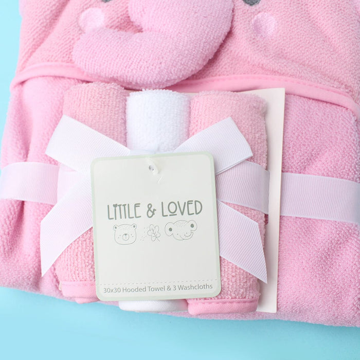 Cozy Hooded Baby Towel Set - Little People Gears
