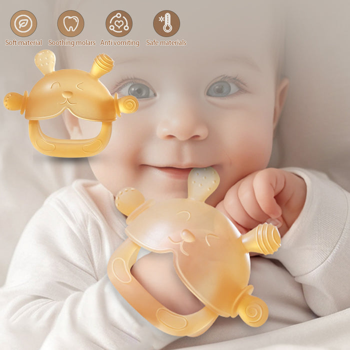 BPA Free Silicone Baby Teether Gloves Anti Drop Wrist Hand Teether Care Gums Anti-eating Hand Molar Baby Accessorie
