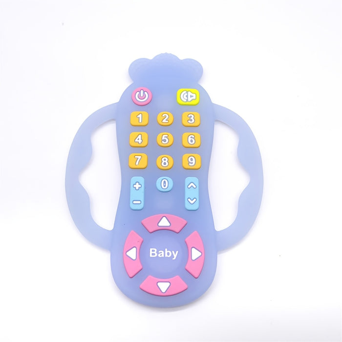 Remote Control Shaped Teether for 6 to 12 Months Baby, Helps Biting Skills Development, Colour & Shape Recognition, Teething Toys for Babies and Toddlers (Remote Pink)