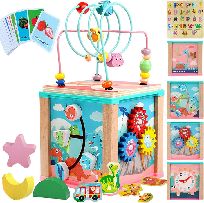 6 in 1 Four Side wire Binding Bead Toy