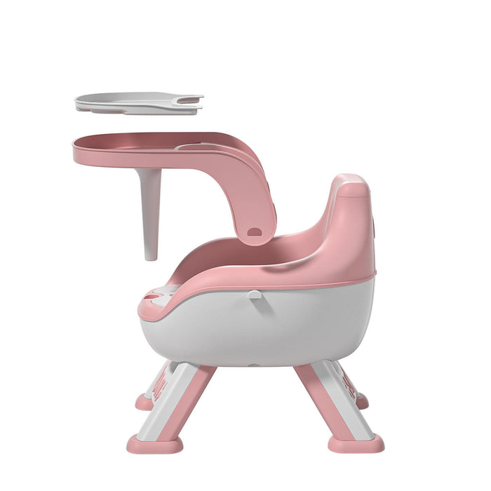 Multifunctional Child Seat Children Baby Feeding Seat With Sounds Customize Dining Chair With Tray for Dining Table yellow,pink