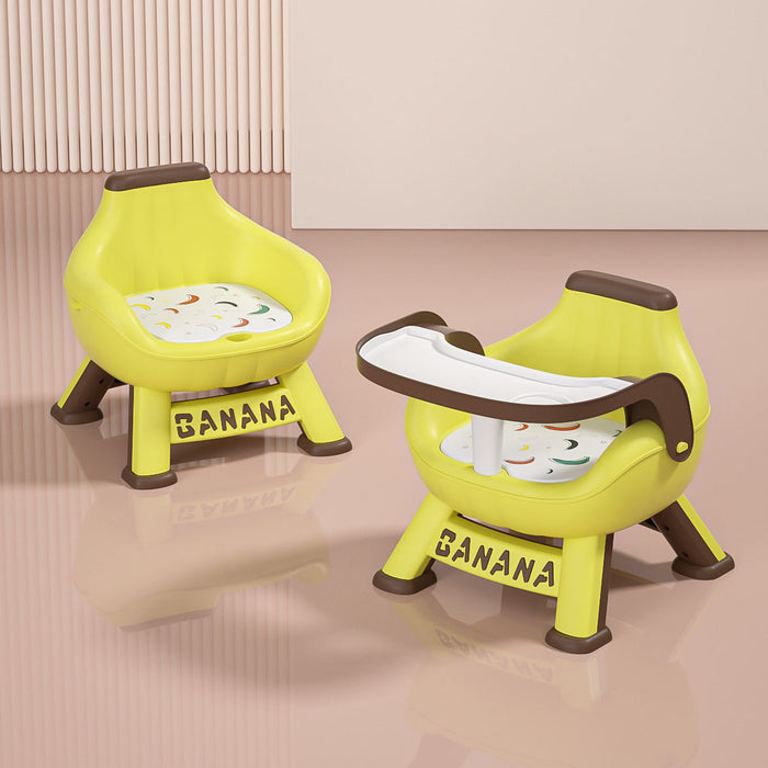 Multifunctional Child Seat Children Baby Feeding Seat With Sounds Customize Dining Chair With Tray for Dining Table yellow,pink