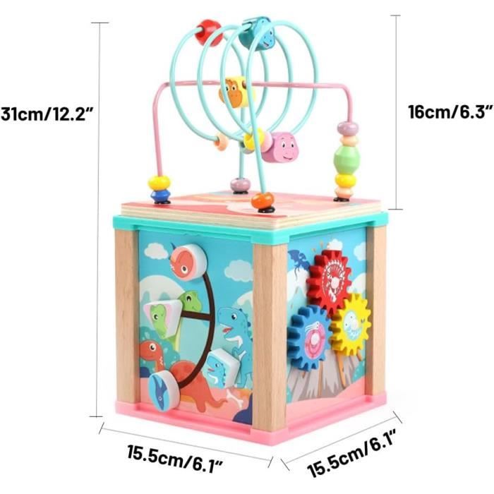 6 in 1 Four Side wire Binding Bead Toy