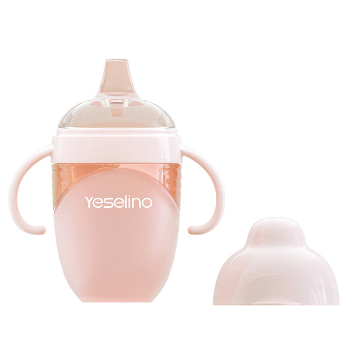 2-in-1 Yeselino Baby Sippy Cup  Anti-Choke Leak-Proof Oral-Friendly Learning Cup 24ml