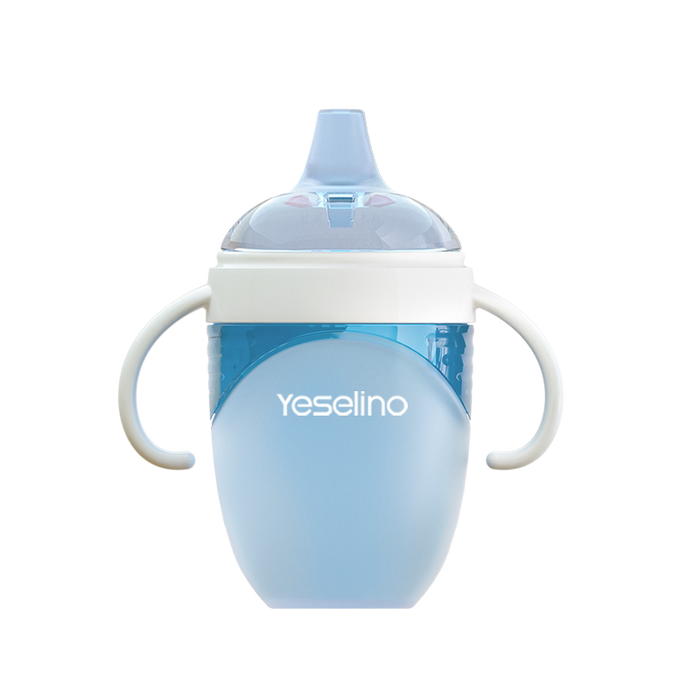 2-in-1 Yeselino Baby Sippy Cup  Anti-Choke Leak-Proof Oral-Friendly Learning Cup 24ml