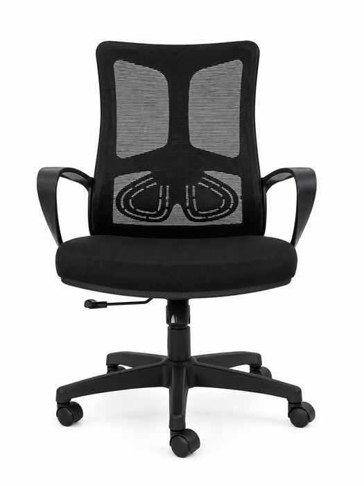 Genuine Taibex Office Chair Mesh With Headrest- Black Colour