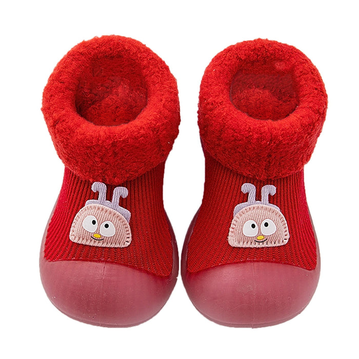 Warm Thick Slippers Baby Shoes Soft Sole for First Walking Indoor Floor Socks Style