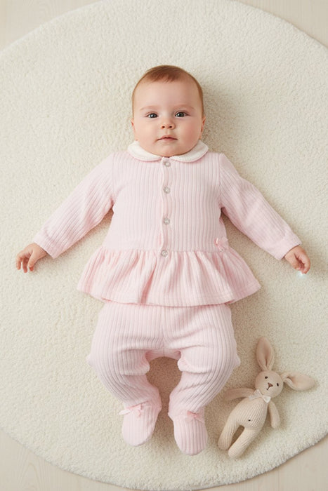 Toddlers Girl 2 Piece Top And Bottom Set, Pink