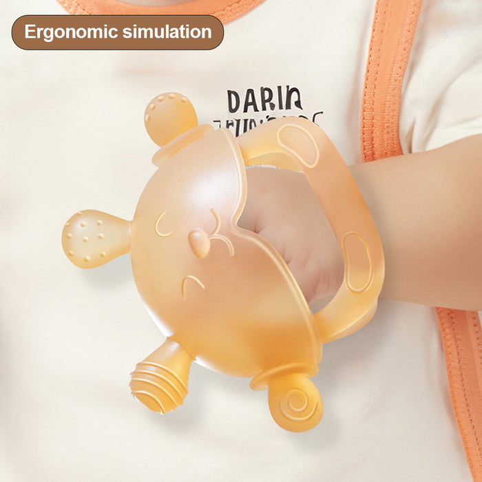 BPA Free Silicone Baby Teether Gloves Anti Drop Wrist Hand Teether Care Gums Anti-eating Hand Molar Baby Accessorie