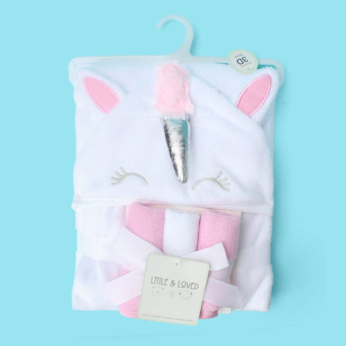 Cozy Hooded Baby Towel Set - Little People Gears