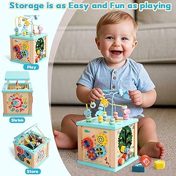 6 in 1 Four Side wire Binding Bead Toy