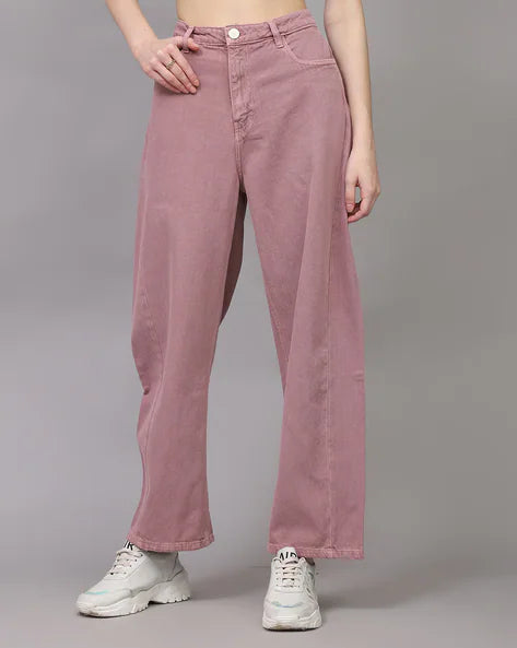 Ankle Length Mom Jeans With Pockets