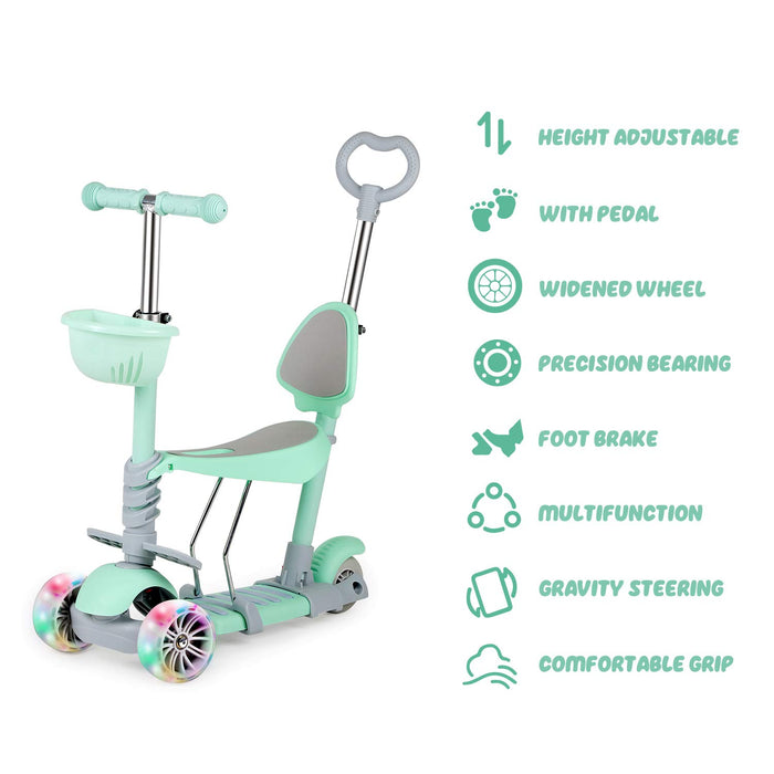 Moni Bubblegum children's scooter 2 in 1