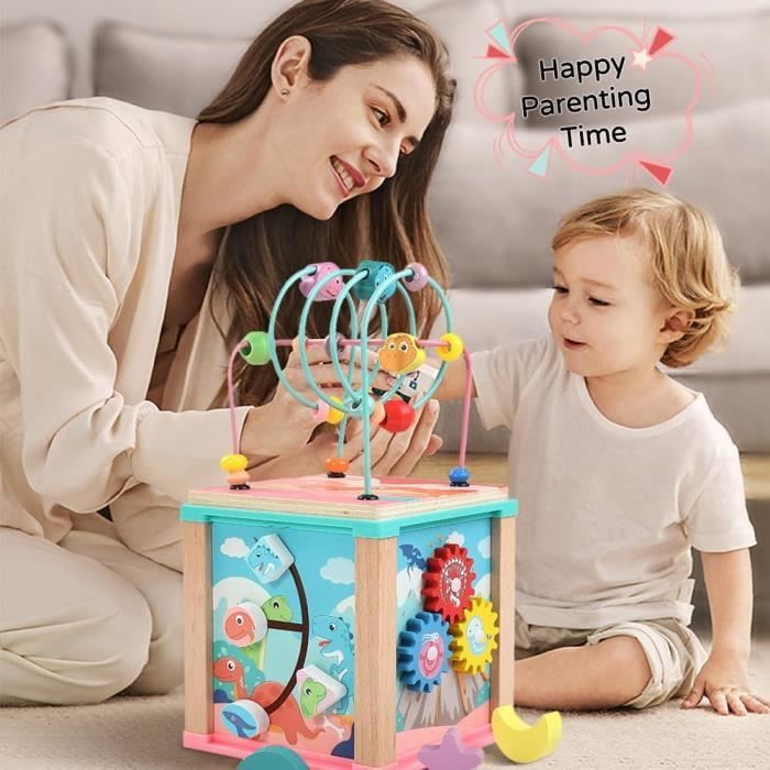 6 in 1 Four Side wire Binding Bead Toy