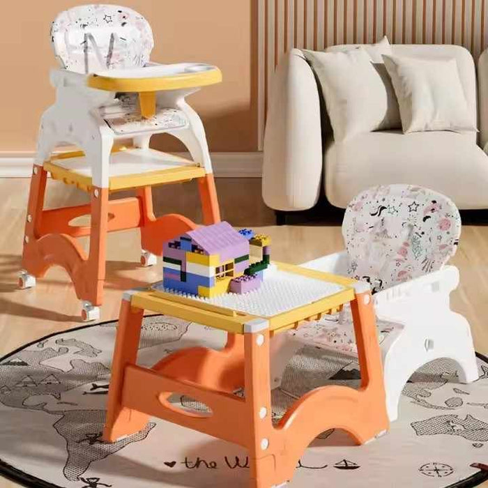 6-in-1 Baby Multi-functional Dining Chair Portable Learning Table